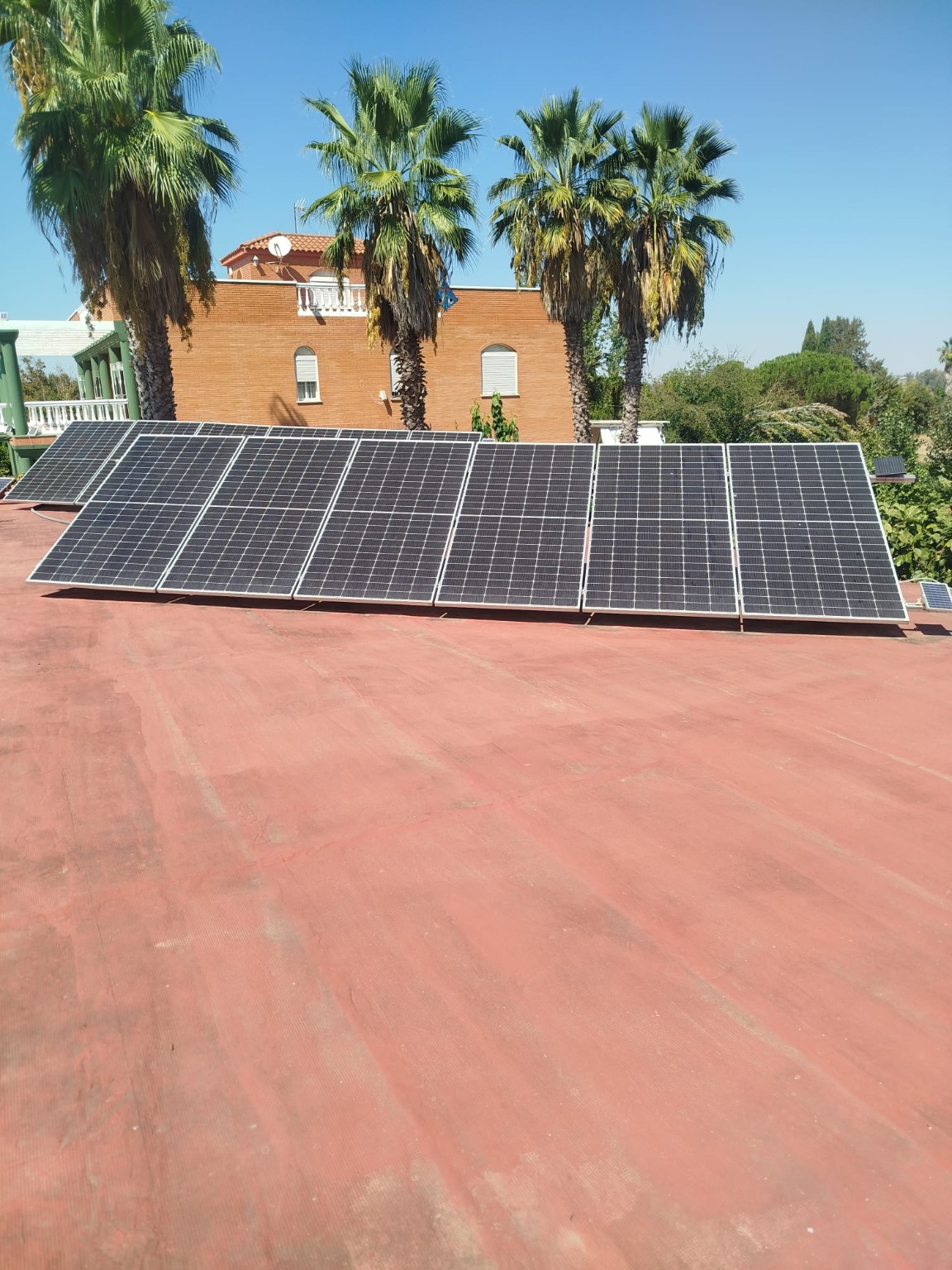 Paneles solares en vivienda