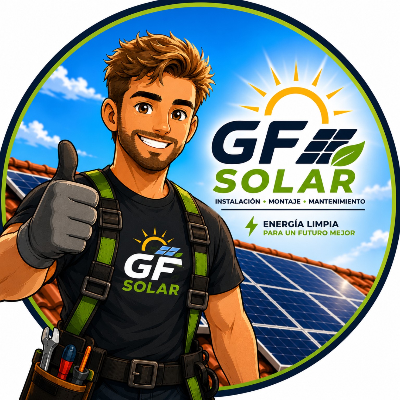 Logotipo GF Solar